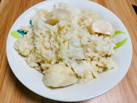 ホタテのバター醤油混ぜご飯